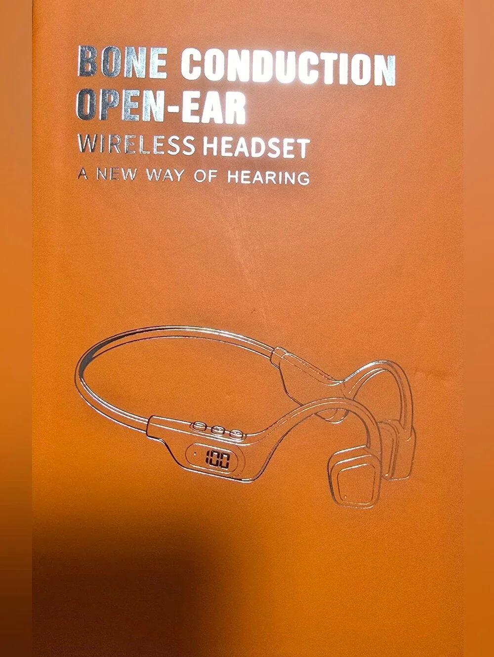 Bone Conduction Open-Ear Wireless Headset - Orange